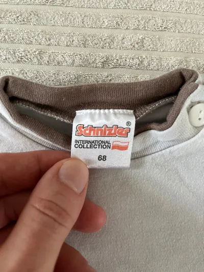 Schnizler Langarmshirt Baby Gr. 68 mintgrün Basic Baumwolle Jungen
