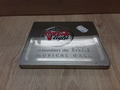 Coca-Cola Light Blechdose Stella Musical Gala Vintage Silber Sammlerstück