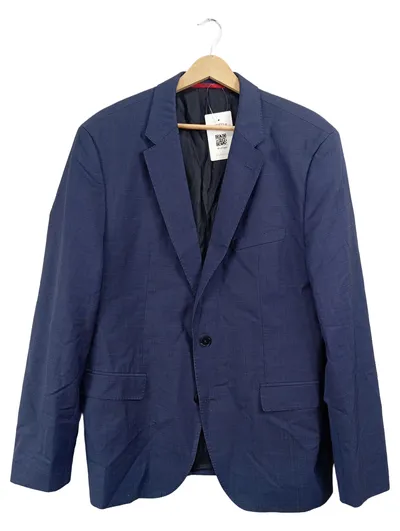 HUGO Boss Sakko Herren Gr. 54 XXL Blau Business Blazer Wolle