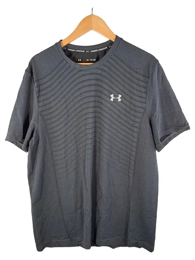 Under Armour Herren Sport T-Shirt Grau Größe XL Seamless Funktionsshirt