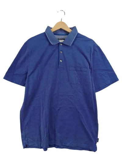MAERZ Muenchen Herren Poloshirt Gr. 54/XXL Blau Baumwolle Klassisch