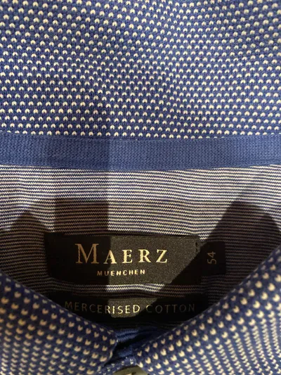 MAERZ Muenchen Herren Poloshirt Gr. 54/XXL Blau Baumwolle Klassisch