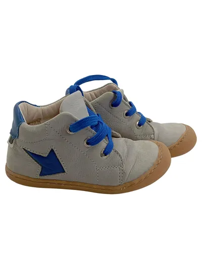Bo-bell Kinder Lauflernschuhe Halbschuhe Grau Blau Leder Gr. 23