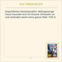 Drachenzähmen leicht gemacht DVD DreamWorks Animationsfilm FSK 6 2
