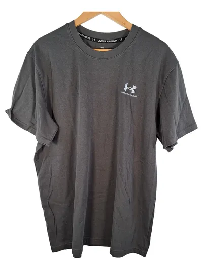Under Armour Herren T-Shirt Grau Größe XL Sportshirt Kurzarm