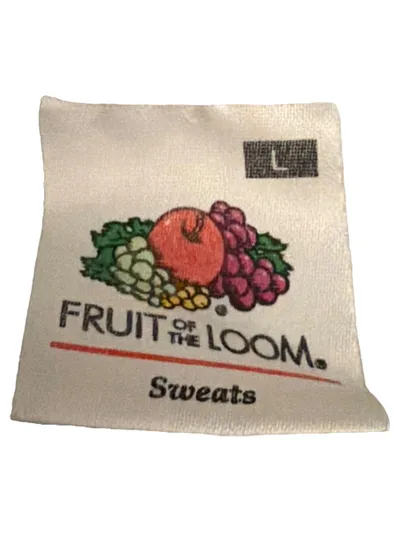 Fruit of the Loom Sweatshirt Herren Gr. L Grau Basic Rundhals Pullover