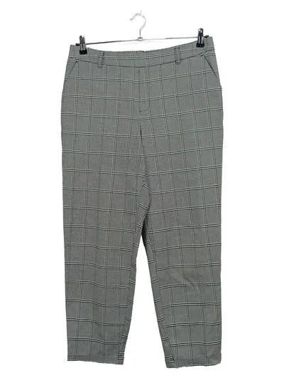 LASCANA Damen Stoffhose kariert Gr. 44 XXL Hahnentritt grau Business