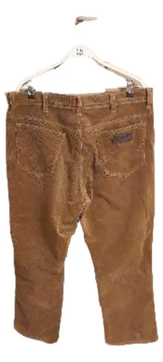 Wrangler Herren Cordhose Größe 40 Braun Cord 98% Baumwolle NEU