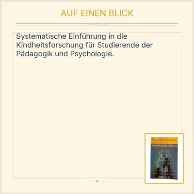Einführung in die Kindheitsforschung Hurrelmann Bründel Beltz Studium Fachbuch