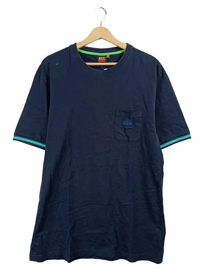 Sundek Herren T-Shirt Navy Blau Gr. 2XL Baumwolle Casual Pocket Tee