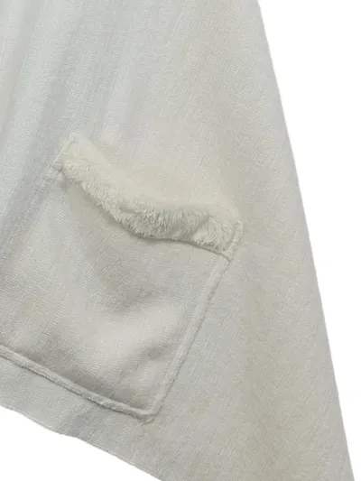 Intimissimi Damen Poncho mit Taschen One Size Weiß Fleece Wrap