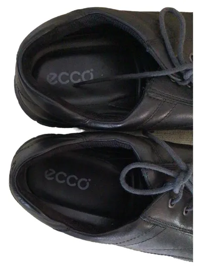ECCO Herren Schnürschuhe Leder Schwarz Größe 41 Komfort Business Casual