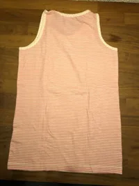 Fixoni Mädchen Unterhemd Trägerhemd gestreift Rosa Gr. 146 2
