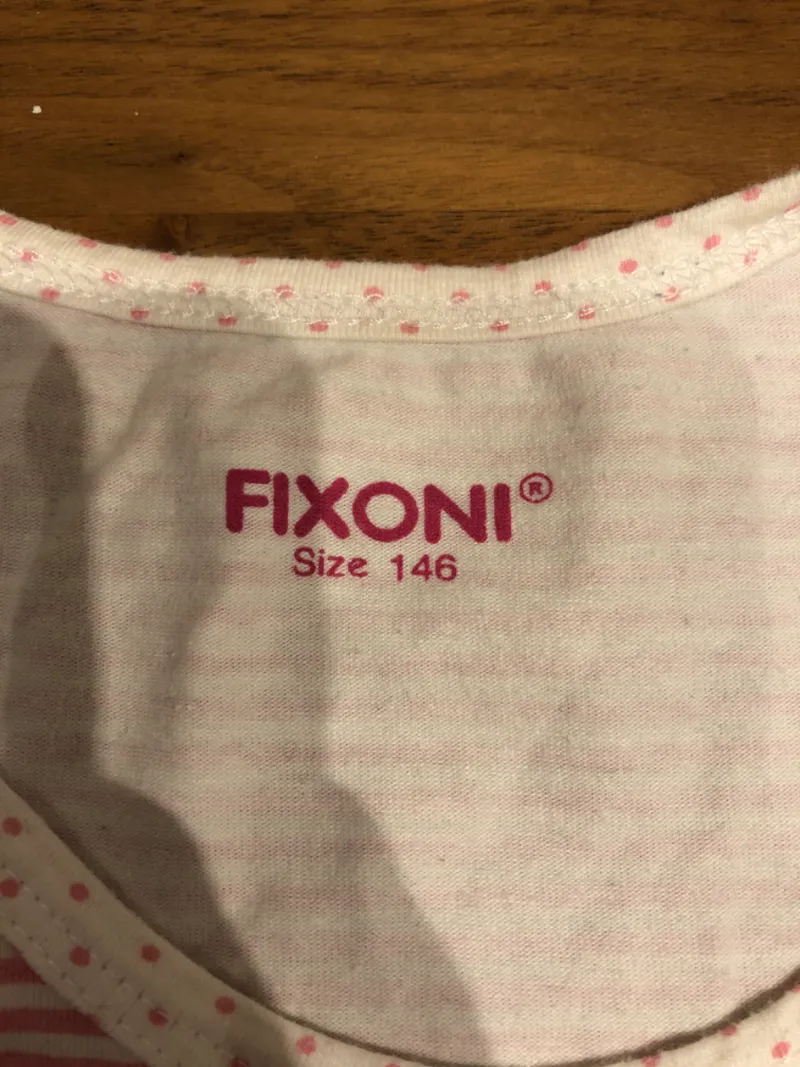 Fixoni Mädchen Unterhemd Trägerhemd gestreift Rosa Gr. 146 3