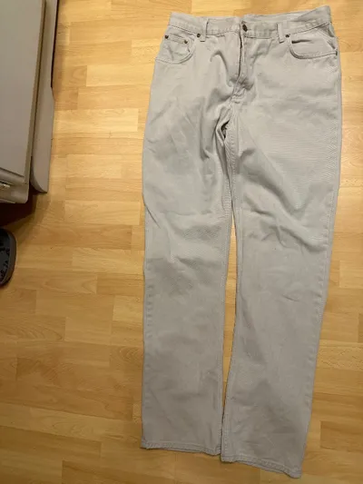 Wrangler Hero Herren Jeans Regular Fit W34 Beige Baumwolle