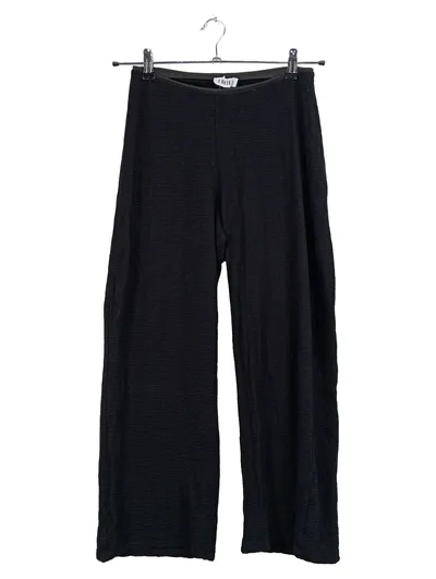 EDITED Stoffhose Damen Gr. 38 Schwarz Wide Leg Viskose Casual