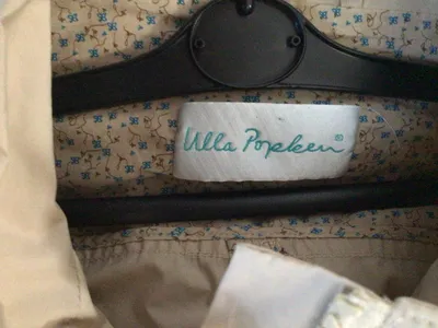 Ulla Popken Damen Parka Mantel Kapuze Gr. 44 Beige Baumwolle Leicht