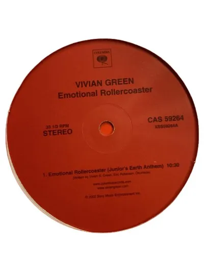 Vivian Green Emotional Rollercoaster Vinyl Single Columbia Soul R&B 2002