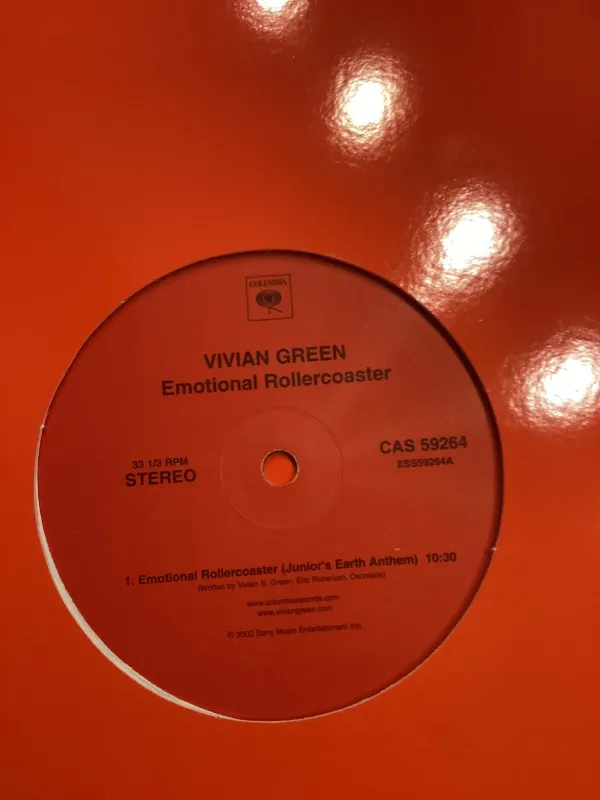 Vivian Green Emotional Rollercoaster Vinyl Single Columbia Soul R&B 2002 2