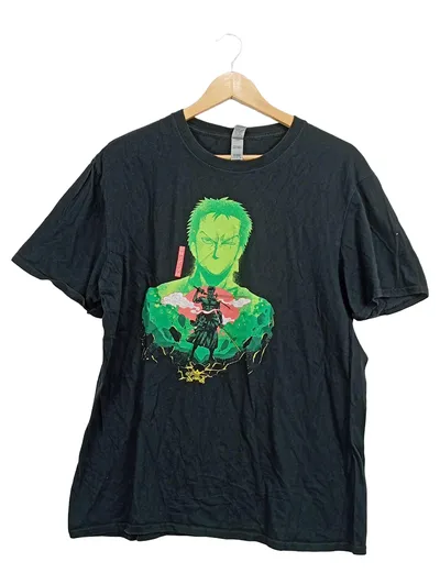 Gildan T-Shirt Anime One Piece Roronoa Zoro Herren Gr. L Schwarz
