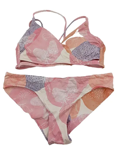 O'Neill Damen Bikini Set Rosa Floral Gr. S/36 Triangel Bademode