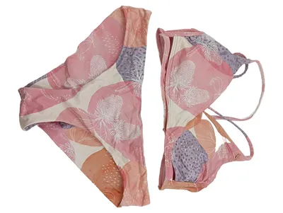 O'Neill Damen Bikini Set Rosa Floral Gr. S/36 Triangel Bademode