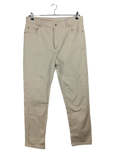 Camargue Herren Stoffhose Chino Beige Größe 52 XL W36 Klassisch