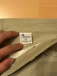 Camargue Herren Stoffhose Chino Beige Größe 52 XL W36 Klassisch 3