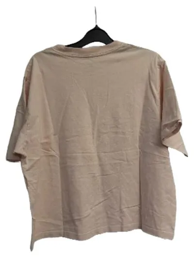 Levi's Damen T-Shirt Rosa Logo-Print Gr. L Casual Kurzarm