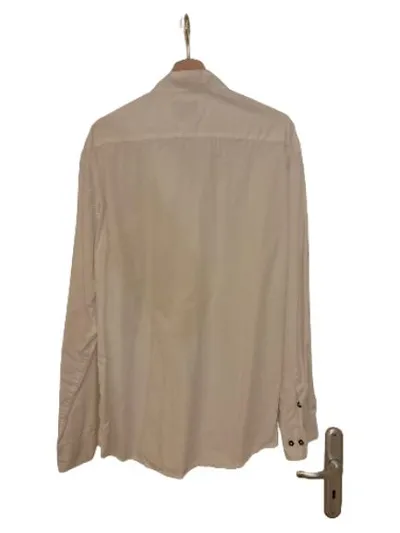 Almbock Trachtenhemd Herren Gr. 2XL Weiß Langarm Stehkragen