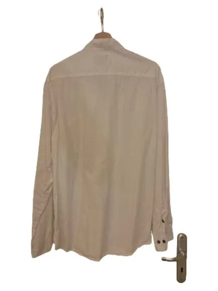 Almbock Trachtenhemd Herren Gr. 2XL Weiß Langarm Stehkragen 2