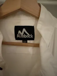 Almbock Trachtenhemd Herren Gr. 2XL Weiß Langarm Stehkragen 3