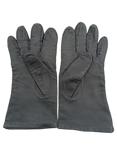 Leder Handschuhe Damen Größe M Schwarz Klassisch Ungefüttert Germany