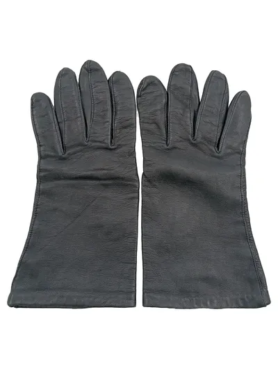 Leder Handschuhe Damen Größe M Schwarz Klassisch Ungefüttert Germany