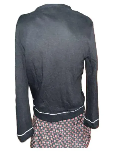 Cybèle Damen Sweatjacke Reißverschluss Schwarz Gr. 38 M Sportlich