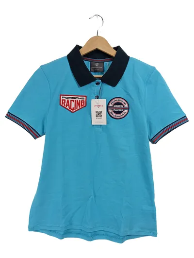 Porsche Martini Racing Poloshirt Herren Gr. S Türkis Piqué NEU