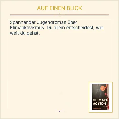 Climate Action Christian Linker Jugendroman Thienemann Klimawandel Buch