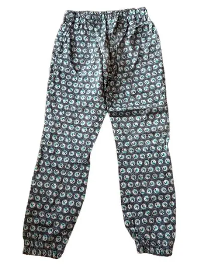 Okaïdi Mädchen Jogginghose Gr. 128 Blau Gemustert Casual