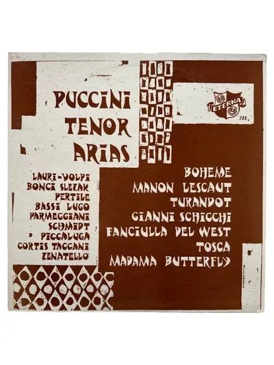 Puccini Tenor Arias CD Eterna Klassische Musik Album Various Artists