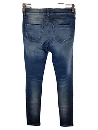 Diesel Livier Damen Jeans W27 Blau Destroyed Super Slim Jegging Low Waist 2