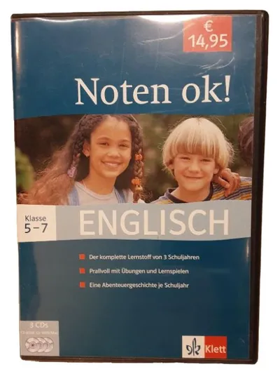 Klett Noten ok! Englisch Klasse 5-7 Lernsoftware 3 CDs PC Mac