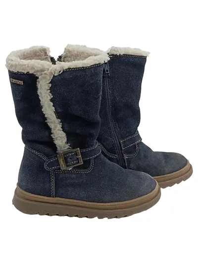 Richter Kinder Winterstiefel Mädchen Blau Wildleder Gr. 28 RichTex Warm