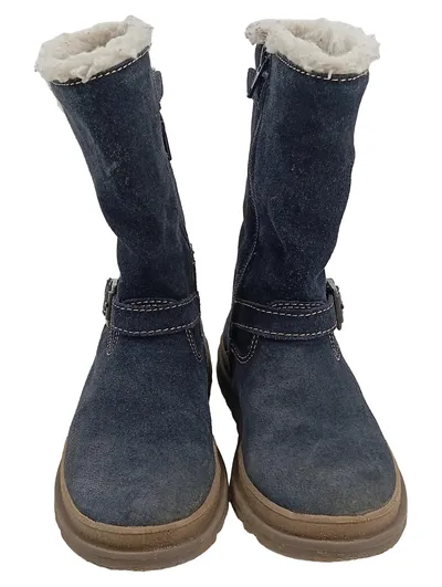 Richter Kinder Winterstiefel Mädchen Blau Wildleder Gr. 28 RichTex Warm