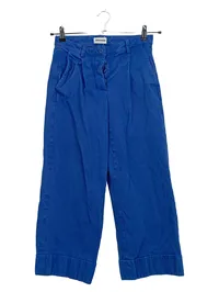 ARMEDANGELS Damen Stoffhose Wide Leg Cord Blau Größe S 36 1