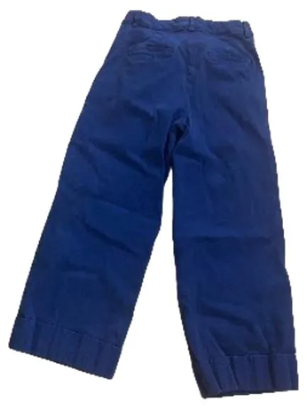 ARMEDANGELS Damen Stoffhose Wide Leg Cord Blau Größe S 36 3