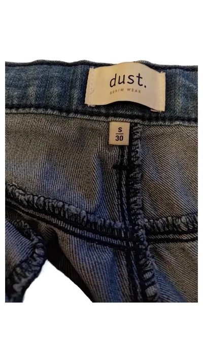 DUST Damen Jeans Slim Fit Seitenstreifen Blau Größe 30 W30