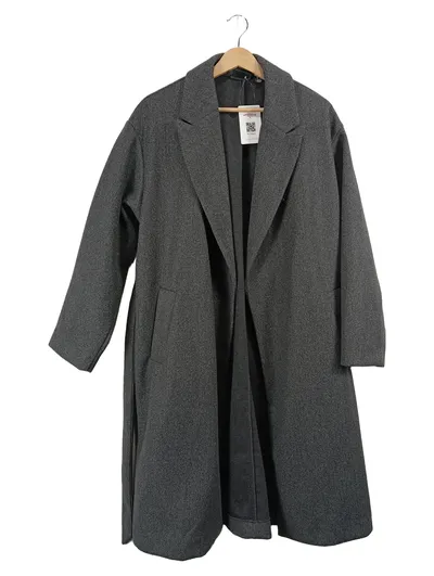 VERO MODA Damen Mantel Klassisch Grau Meliert Gr. M Polyester Übergangsmantel