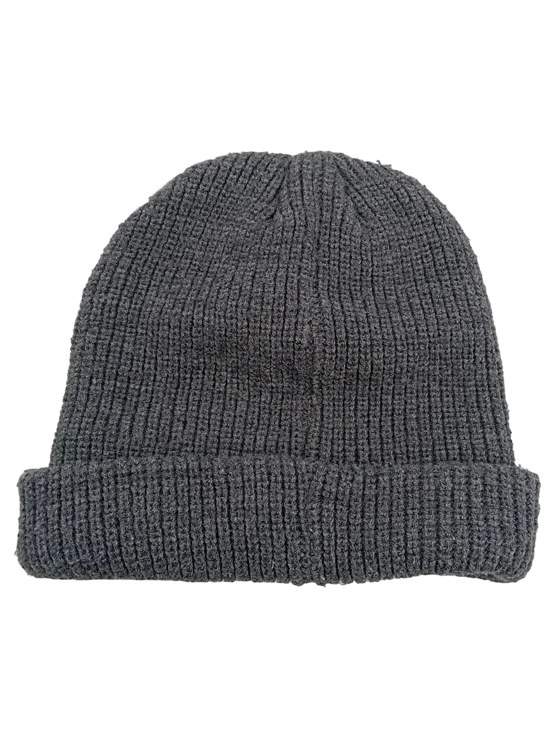 Dickies Beanie Mütze Grau Strickmütze Waffle Knit Logo Streetwear 2