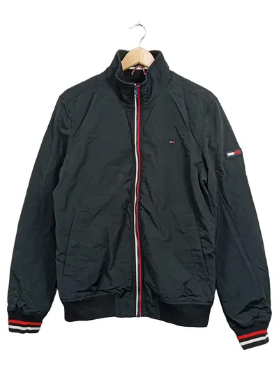 Tommy Jeans Herren Bomberjacke Schwarz Gr. M Casual Übergangsjacke