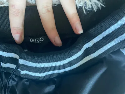 Liu Jo Damen Jogginghose Trackpants Schwarz Gr. S Satin-Look Streifen